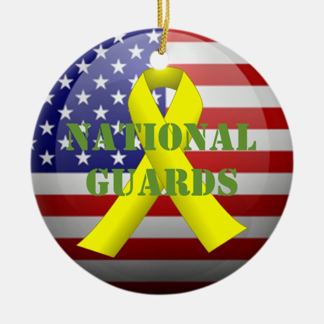 National Guards Ceramic Ornament (Front)
