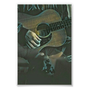 national guitar day gift photo print