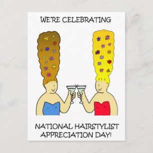 National Hairstylist Appreciation Day April Postcard