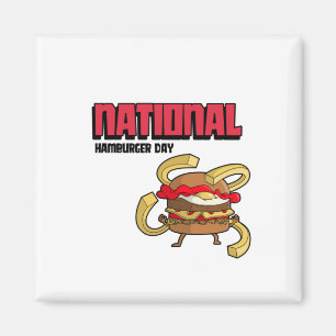 National Hamburger Day Magnet