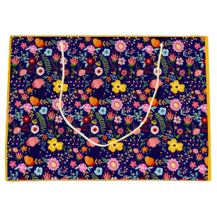 National Hispanic Heritage Birthday Colourful Flor Large Gift Bag
