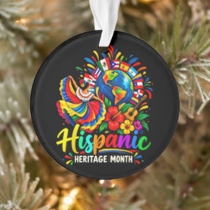 National Hispanic Heritage Month All Countries Ornament