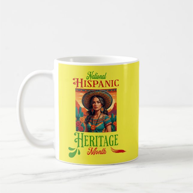 National Hispanic Heritage Month Coffee Mug (Left)