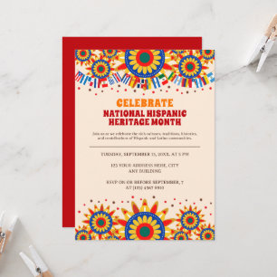 National Hispanic Heritage Month Colourful Card