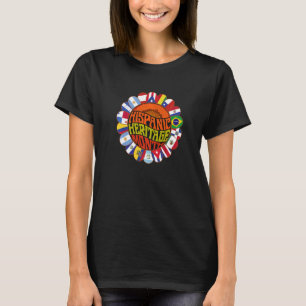 National Hispanic Heritage Month Decoration Flags T-Shirt