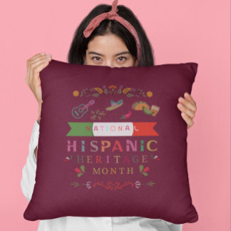 NATIONAL HISPANIC HERITAGE MONTH DESIGN CUSHION