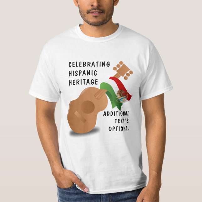 National Hispanic Heritage Month - Guitar T-Shirt (Front)