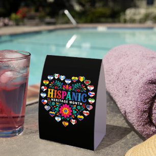 National Hispanic Heritage Month Heart Flags