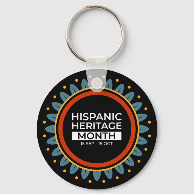 National Hispanic Heritage Month Key Ring (Front)