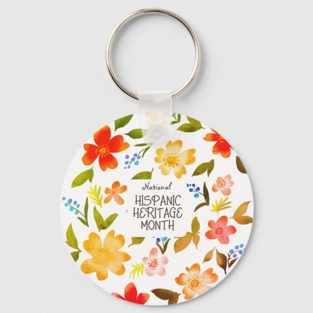 National HISPANIC HERITAGE MONTH Key Ring (Front)