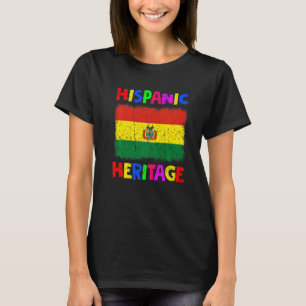 National Hispanic Heritage Month Latino Bolivia Fl T-Shirt
