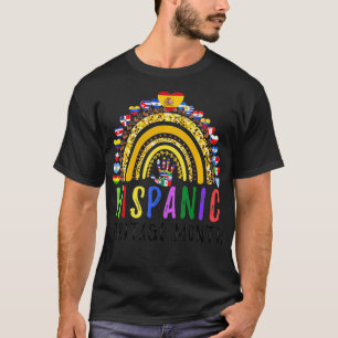National Hispanic Heritage month Rainbow All Count T-Shirt