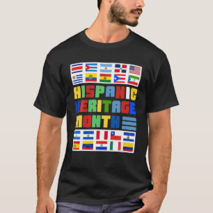 National Hispanic Heritage Month Rainbow All Count T-Shirt