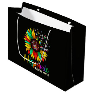 National Hispanic Heritage Month Sunflower Large Gift Bag