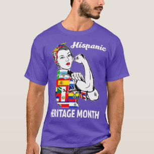 National Hispanic Heritage Month Woman Latino Coun T-Shirt