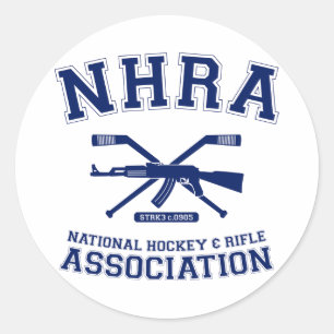 National Hockey and Rifle Association Classic Round Sticker