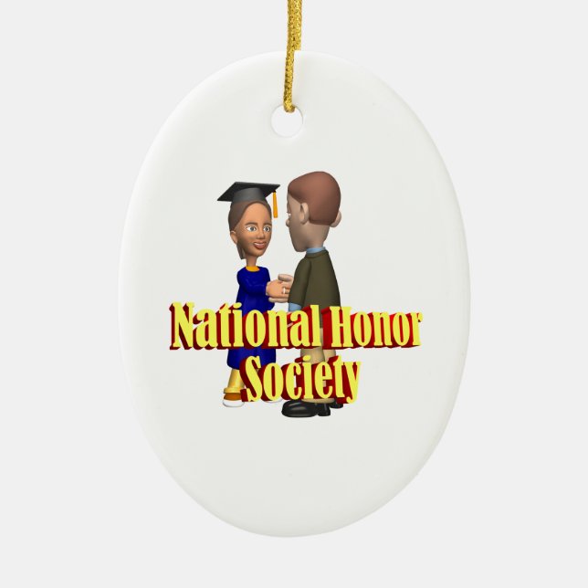 National Honour Society Ceramic Tree Decoration (Front)