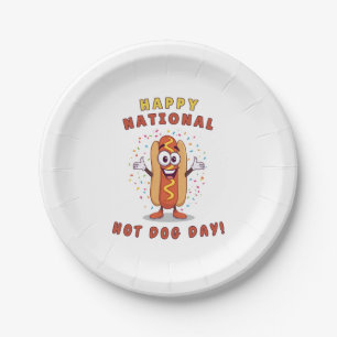 National Hot Dog Day Party Plates