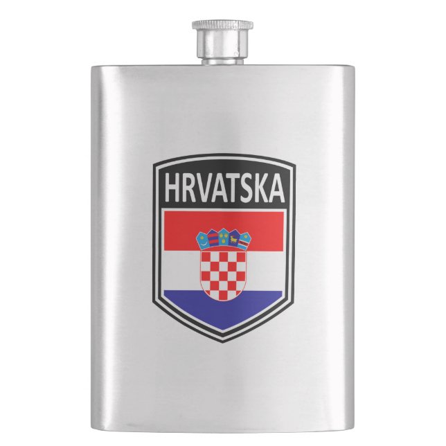 National - Hrvatska Hip Flask (Front)
