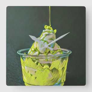 National Ice Cream Day Gift Square Wall Clock