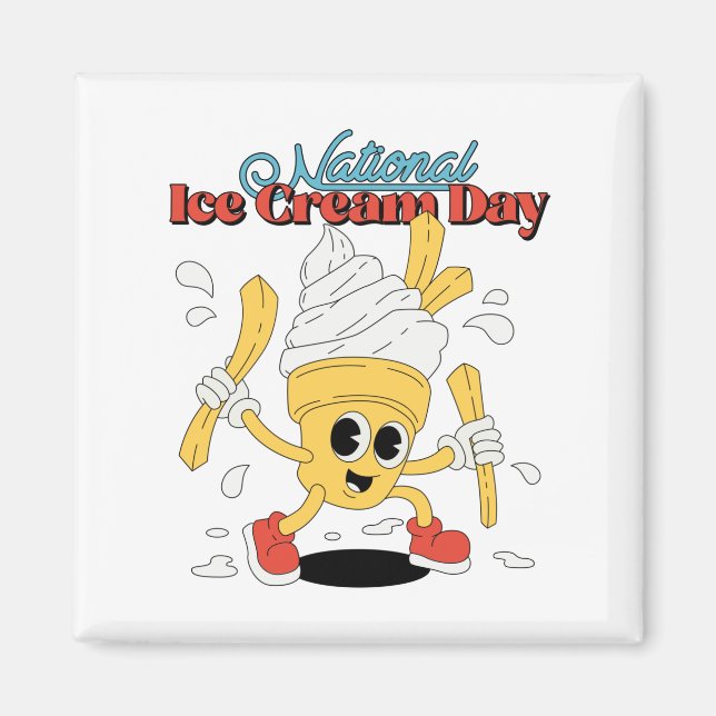 National Ice Cream Day Magnet (Front)