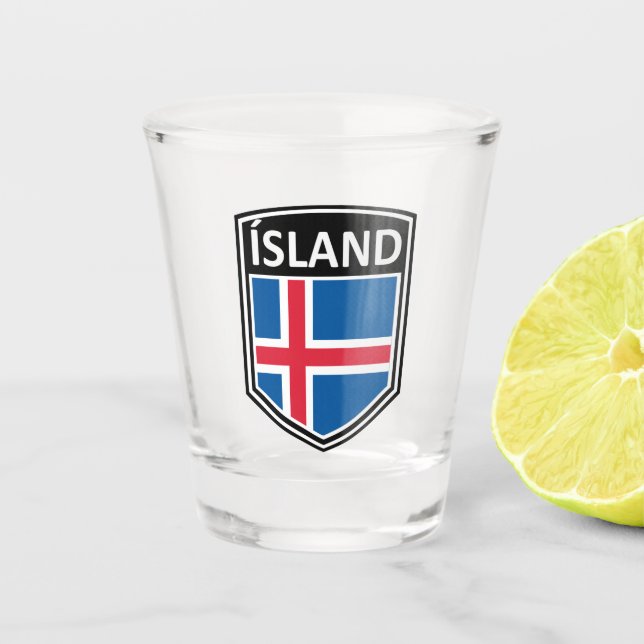 National - Island Shot Glass (Front)