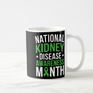 National Kidney Disease Awareness Month PKD Green Coffee Mug