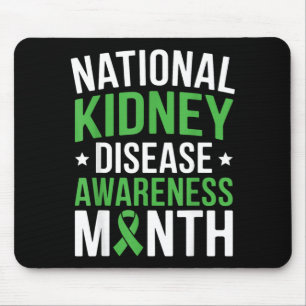 National Kidney Disease Awareness Month PKD Green Mouse Pad
