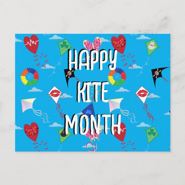 National Kite Month Card (Front)
