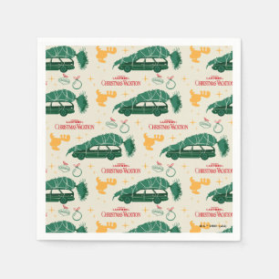 National Lampoon Christmas Tree on Car Pattern Napkin