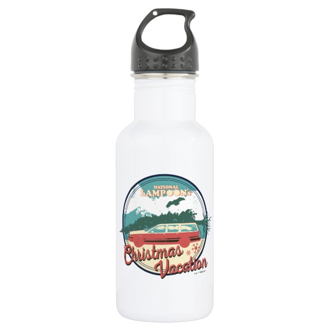 National Lampoon's Christmas Vacation Badge 532 Ml Water Bottle (Front)