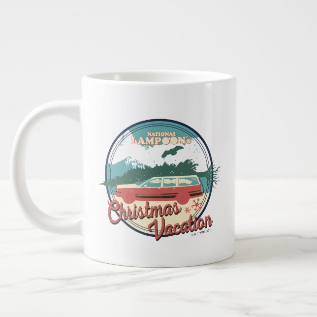 National Lampoon's Christmas Vacation Badge Large Coffee Mug (Left)