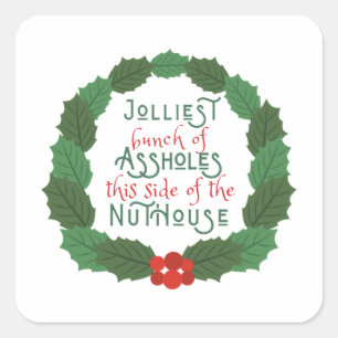 National Lampoon's Christmas Vacation in wreath  Square Sticker