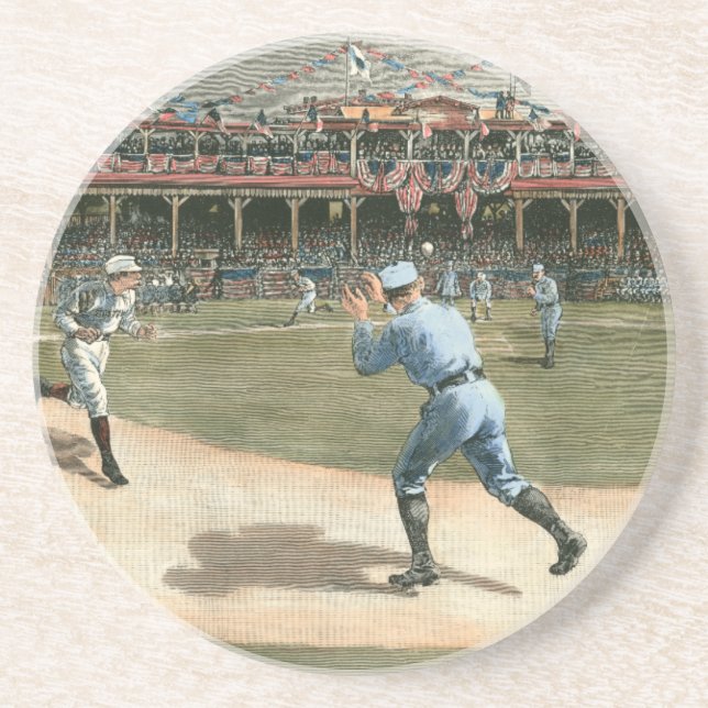 National League Baseball Game 1886 Coaster (Front)
