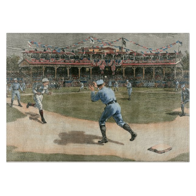National League Baseball Game 1886 Cutting Board (Front)