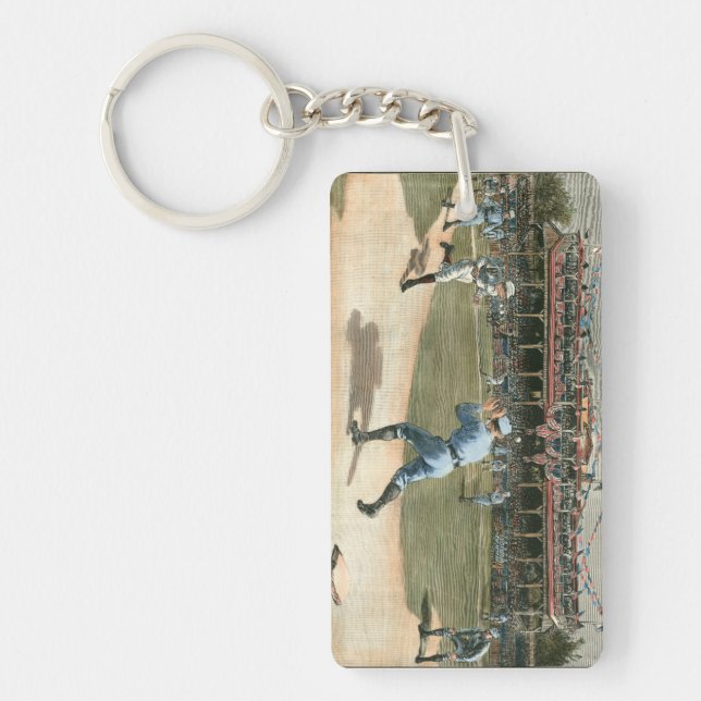 National League Baseball Game 1886 Key Ring (Front)