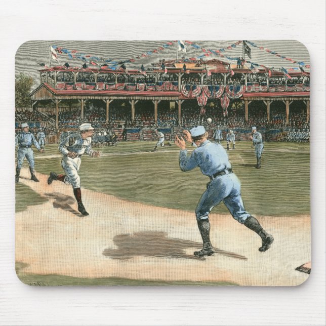 National League Baseball Game 1886 Mouse Pad (Front)