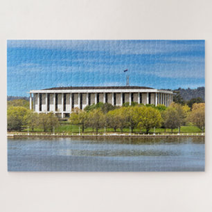 National Library, Canberra, Australia, on Lake Bur Jigsaw Puzzle