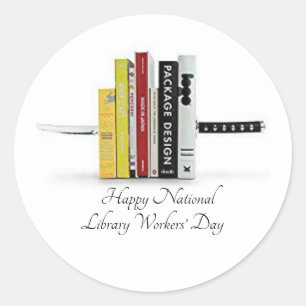 National Library Workers’ Day Classic Round Sticker