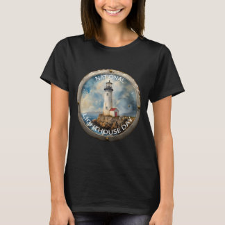National Lighthouse Day Sign T-Shirt