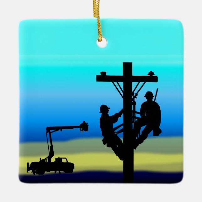 National Lineman Appreciation Day Ornament (Front)