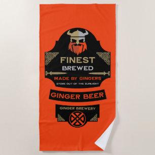 National Love Your Red Hair Day Beach Towel