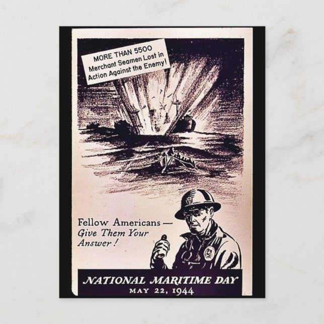 National Maritime Day Postcard (Front)