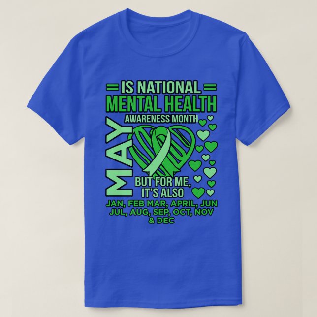 National Mental Health Awareness Month Supporter G T-Shirt (Design Front)