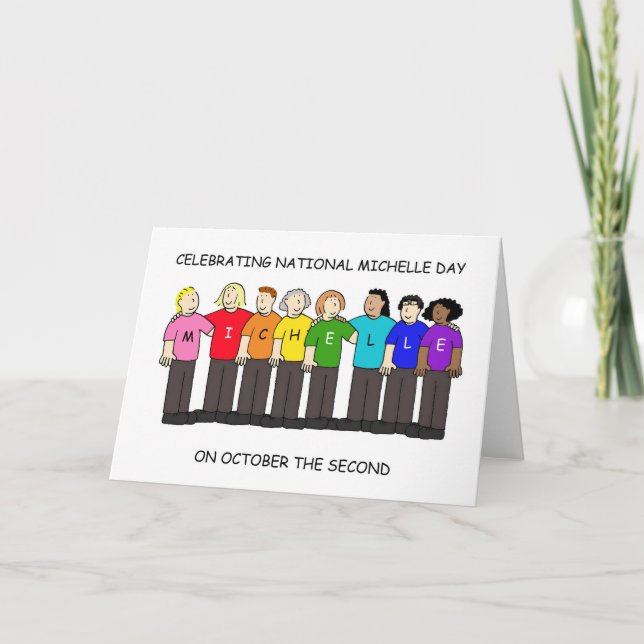 National Michelle Day October 2nd Card (Front)