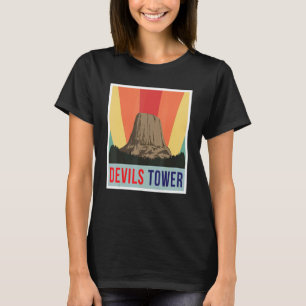 National Monument Wyoming Devils Tower Hiking Natu T-Shirt