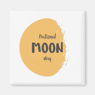 National Moon Day Magnet