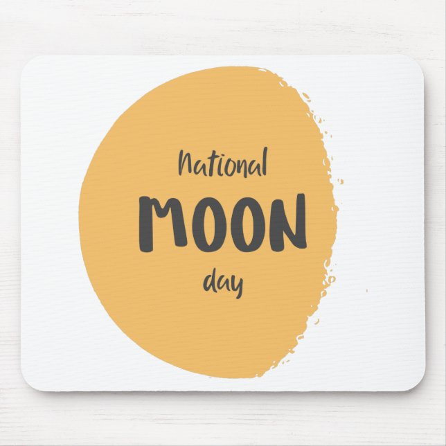 National Moon Day Mouse Pad (Front)
