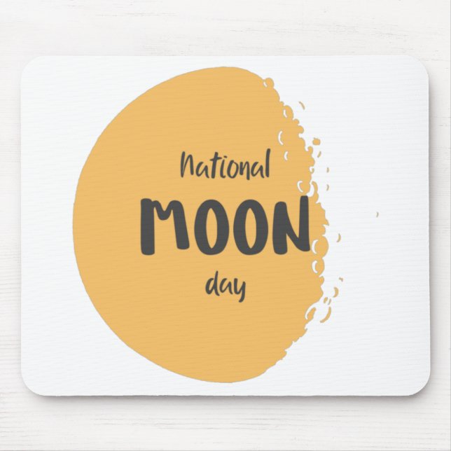 National Moon Day Mouse Pad (Front)