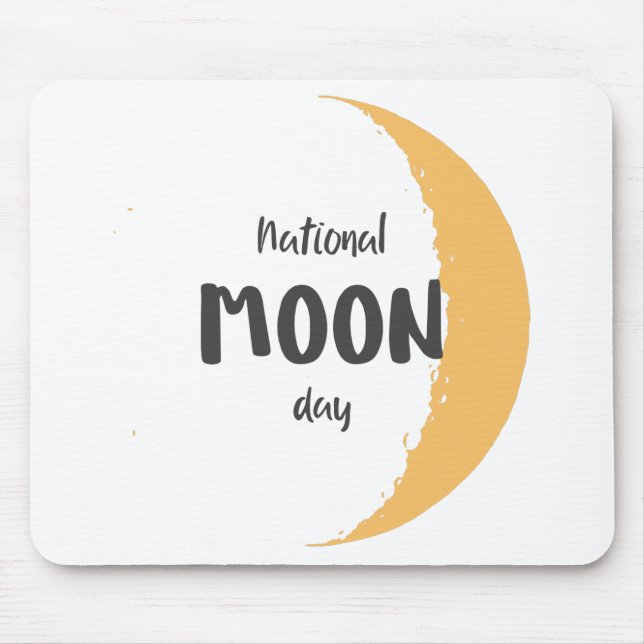 National Moon Day Mouse Pad (Front)